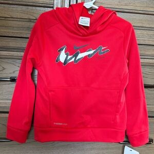 Nike Red Therma-Fit Hooded Sweatshirt